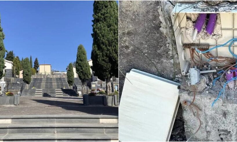 Ragalna, riattivata l’illuminazione nel cimitero: dopo il furto di cavi ad agosto