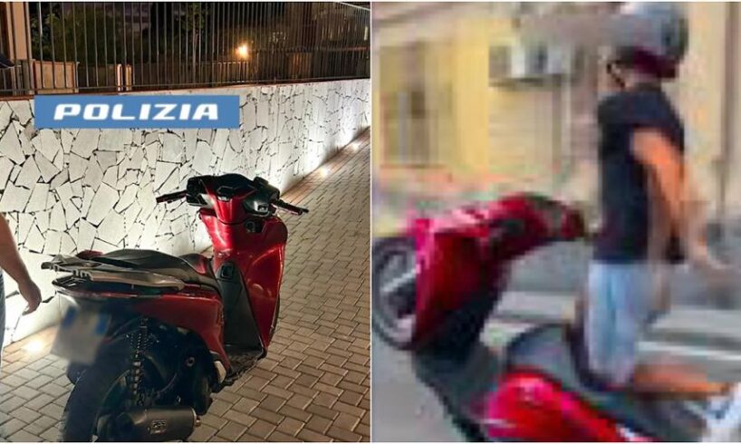 Catania, è un 17enne l’acrobata con lo scooter video-immortalato sui social: sanzione e fermo del mezzo per due mesi