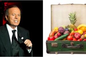 La valigia sul letto…era piena di cibo: Julio Iglesias fermato in aeroporto: Nel bagaglio 42 kg di generi alimentari