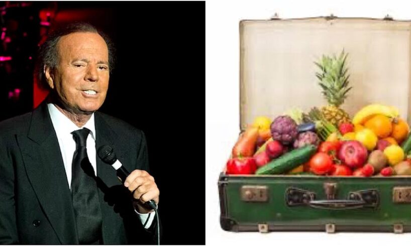 La valigia sul letto…era piena di cibo: Julio Iglesias fermato in aeroporto: Nel bagaglio 42 kg di generi alimentari