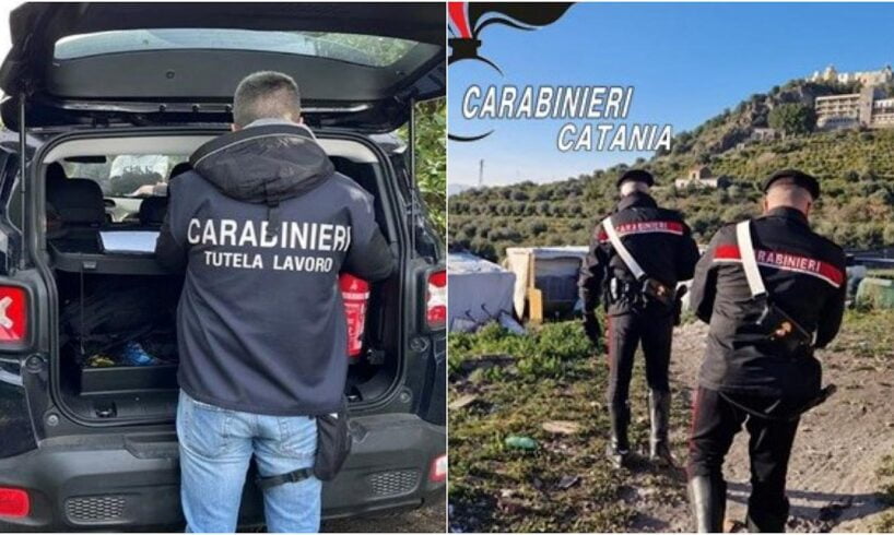 Biancavilla, operazione anticaporalato: trovati 5 irregolari in casa di un rumeno