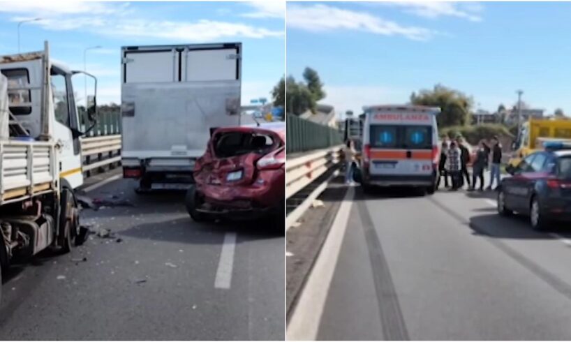 Mattinata di passione oggi per gli automobilisti che hanno utilizzato la SS121 in direzione Catania per via di un incidente che si è verificato poco dopo le 9.30 in territorio di Belpasso a circa 500 metri dalla svincolo per la zona industriale di Piano Tavola.