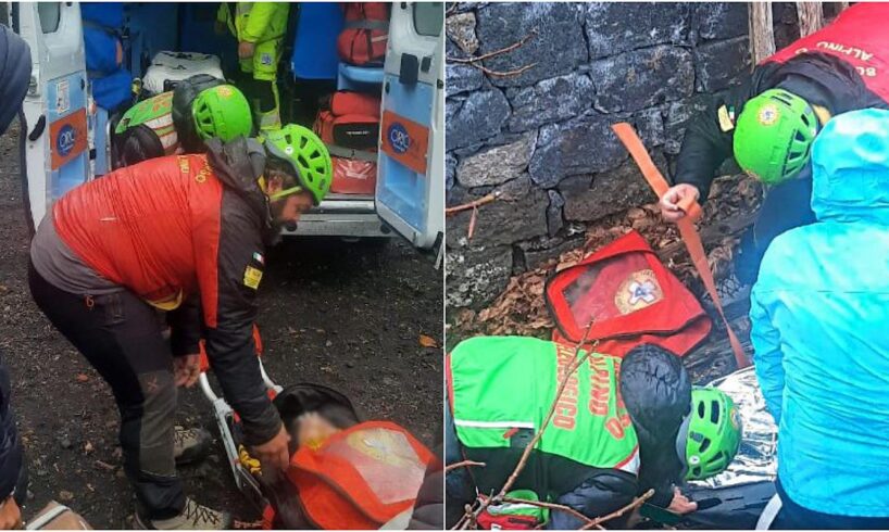 Etna, soccorso giovane in gita scolastica: era caduto nell’area del Rifugio Manfrè in territorio di Belpasso