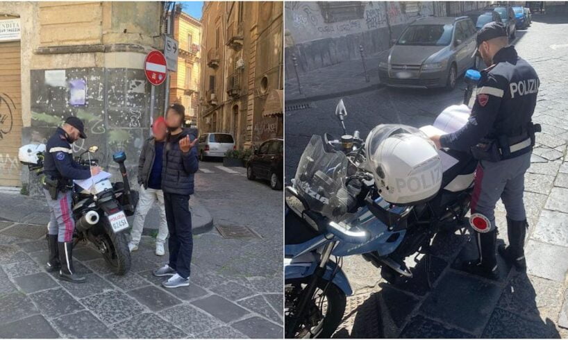 Catania, Polizia sanziona 10 parcheggiatori abusivi: impegnati nel centro storico