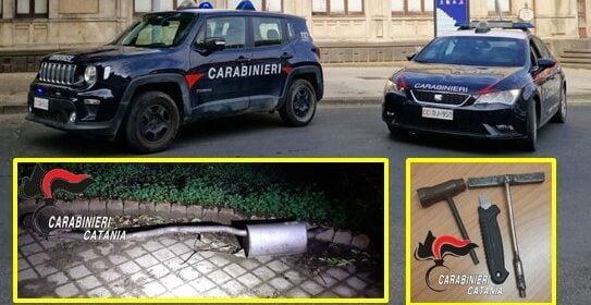 Caltagirone, di notte rubano catalizzatori dalle auto: arrestati due 20enni di Ramacca