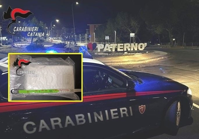 Belpasso, in auto con il figlioletto e 1 kg di cocaina: arrestato 31enne di Paternò