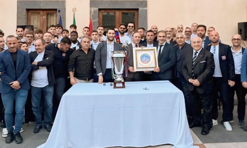 Paternò Calcio, festa a Palazzo Alessi per la vittoria della Coppa Italia Dilettanti: “Vittoria della città”