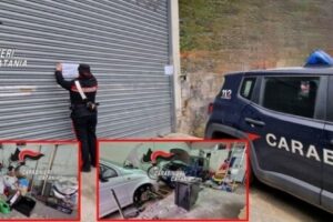 Belpasso, ‘trasforma’ il garage in un’officina meccanica abusiva: 42enne denunciato