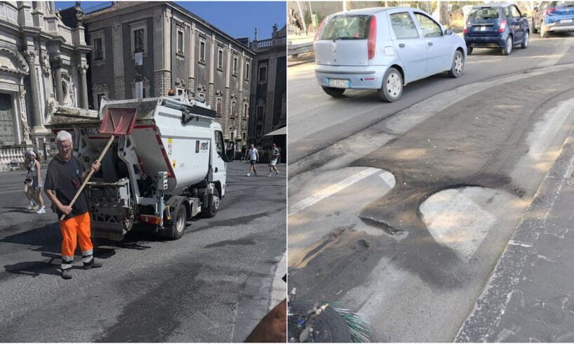 Catania, 4 centri di raccolta per la cenere vulcanica: al lavoro spazzatrici e operatori manuali