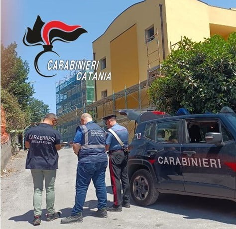 Piedimonte Etneo, controlli in un cantiere edile: non in regola un’impresa di Paternò