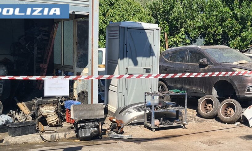 Giarre, 45enne riciclava parti di auto rubate in un’officina abusiva: denunciato