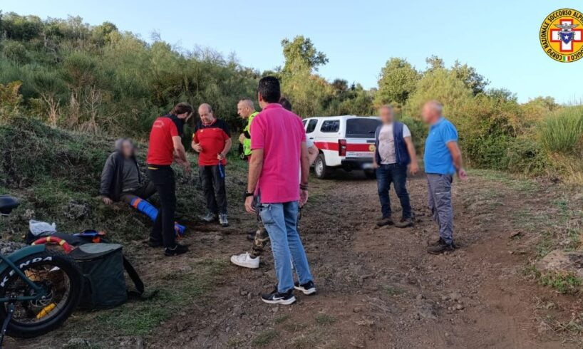 Etna, biker 54enne di Giarre soccorso dopo una caduta sul versante nord: trasportato all’ospedale di Bronte