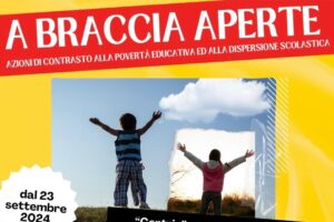 Adrano, al via il progetto “A Braccia Aperte” contro dispersione scolastica e povertà educativa: coinvolge bambini dai 5 ai 10 anni