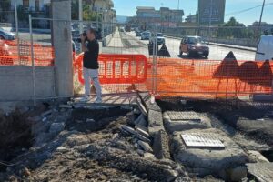 Biancavilla, fase 2 dei lavori in Viale dei Fiori: sopralluogo del sindaco