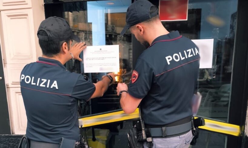 Catania, chiosco-bar di via Plebiscito ritrovo di pregiudicati: Questore sospende attività per 7 giorni