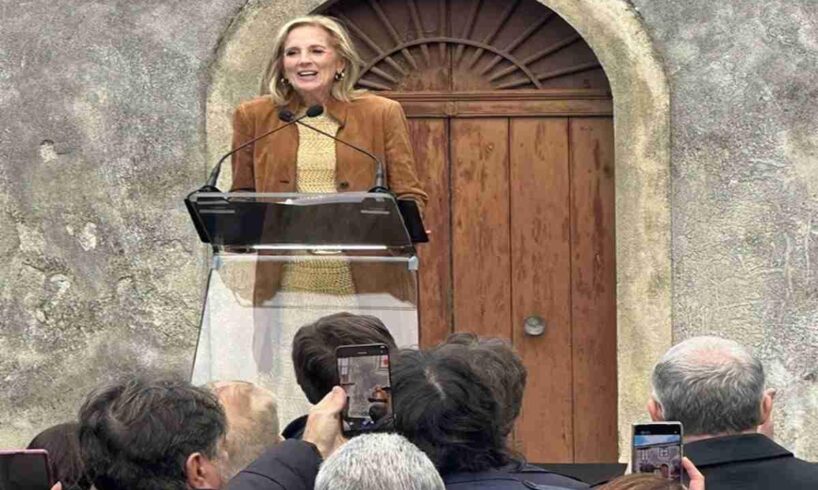 Messina, festa siciliana per la first lady americana Jill Biden tornata nella terra dei bisnonni