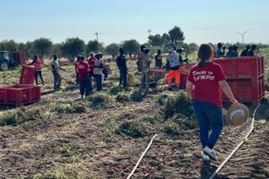 Flai Cgil incontra all’alba i lavoratori di Paternò, Adrano e Biancavilla: “Diritti in campo” contro sfruttamento e capolarato